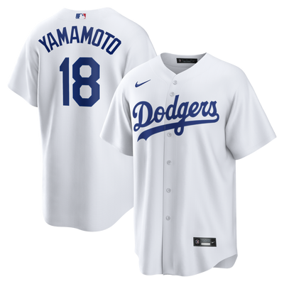 Los Angeles Dodgers Yoshinobu Yamamoto Nike White Home Replica Jersey