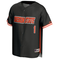 #1 Oregon State Beavers GameDay Greats Lightweight Baseball Fashion Jersey - Black