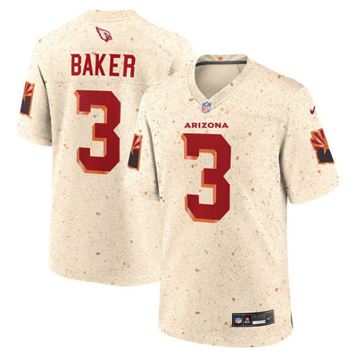 Arizona Cardinals Budda Baker Nike Natural 2025 Rivalries Collection Game Jersey