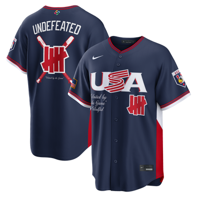 USA Baseball Nike x Undefeated Navy 2026 World Baseball Classic Stadium Jersey