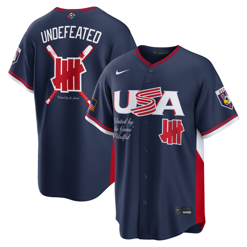 USA Baseball Nike x Undefeated Navy 2026 World Baseball Classic Stadium Jersey