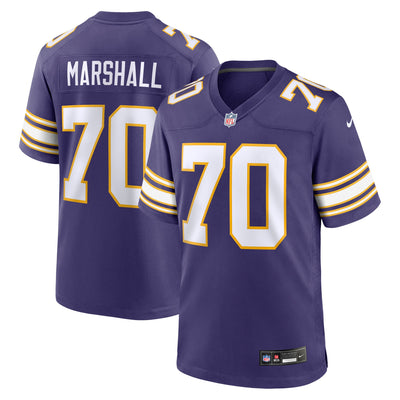 Minnesota Vikings Jim Marshall Nike Purple Retired Player Alternate Game Jersey