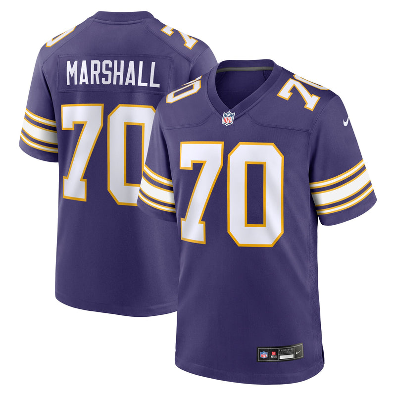 Minnesota Vikings Jim Marshall Nike Purple Retired Player Alternate Game Jersey