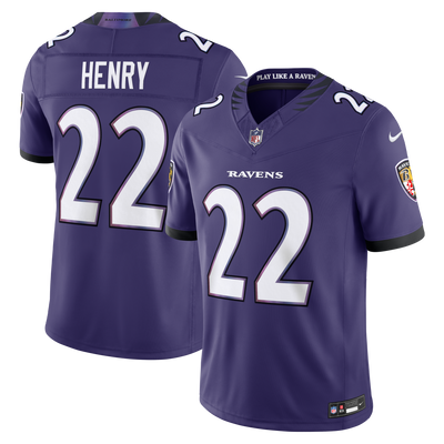 Baltimore Ravens Derrick Henry Nike Purple Team Vapor F.U.S.E. Stitched Limited Jersey