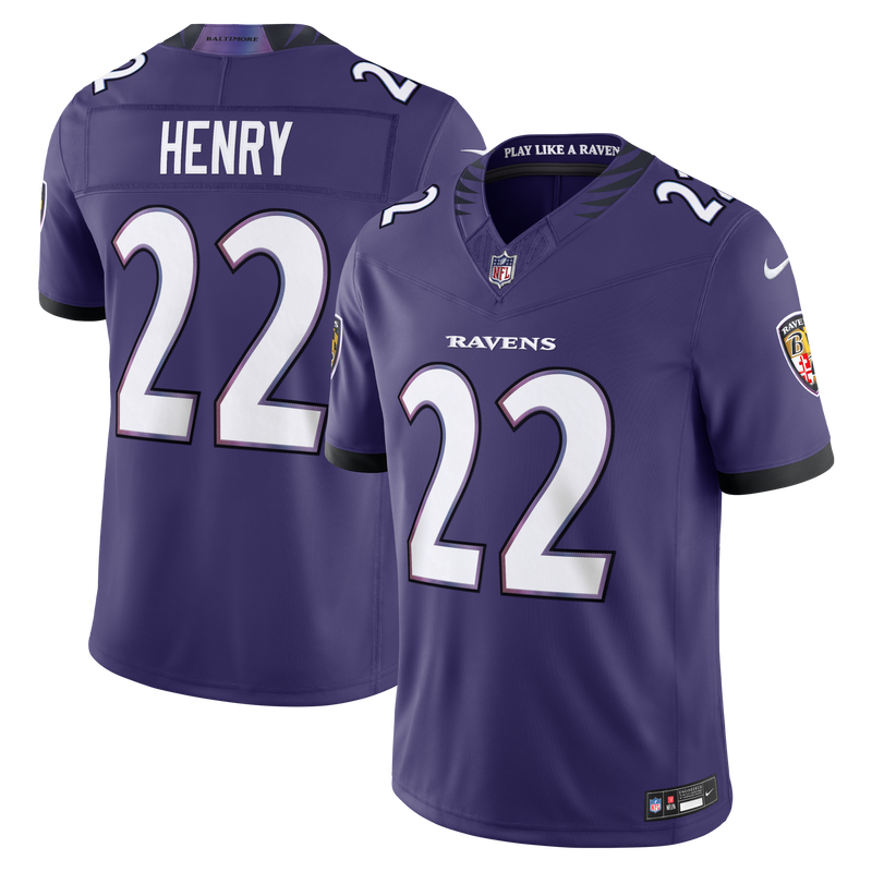 Baltimore Ravens Derrick Henry Nike Purple Team Vapor F.U.S.E. Stitched Limited Jersey
