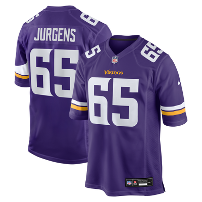 Minnesota Vikings Michael Jurgens Nike Purple Game Jersey