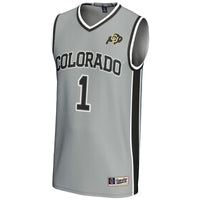 #1 Colorado Buffaloes GameDay Greats Replica Lightweight Basketball Jersey - Gray