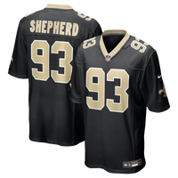 New Orleans Saints Nathan Shepherd Nike Black Game Jersey