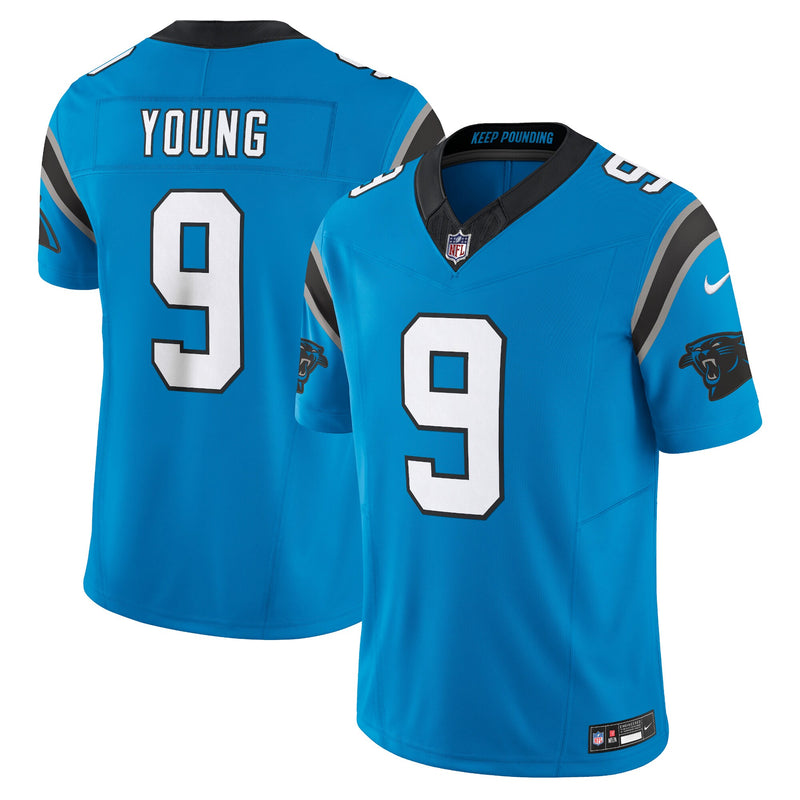 Carolina Panthers Bryce Young Nike Blue Vapor F.U.S.E. Limited Jersey