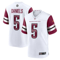 Washington Commanders Jayden Daniels Nike White Player Game Jersey