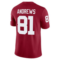 Mark Andrews Oklahoma Sooners Jordan Brand Alumni Player Game Jersey - Crimson