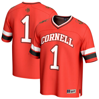 #1 Cornell Big Red GameDay Greats Collegiate Football Fashion Jersey - Red