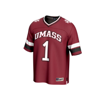 #1 UMass Minutemen GameDay Greats Lightweight Collegiate Football Fashion Jersey - Maroon
