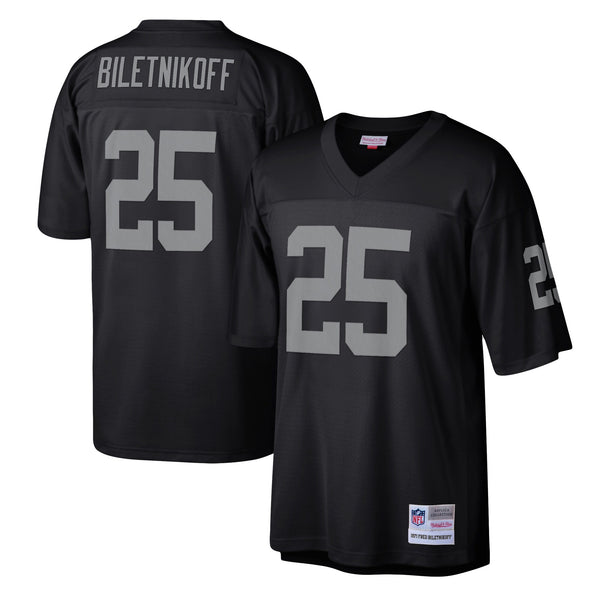 Las Vegas Raiders Fred Biletnikoff Mitchell & Ness Black Legacy Replica Jersey