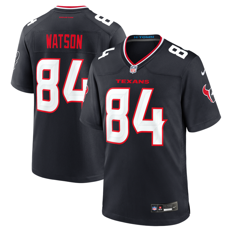 Houston Texans Justin Watson Nike Navy Team Game Jersey