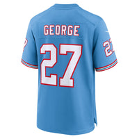 Tennessee Titans Eddie George Nike Light Blue Retired Player Alternate Game Jersey