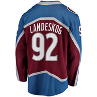 Colorado Avalanche Gabriel Landeskog Fanatics Burgundy Captain Patch Home Breakaway Jersey