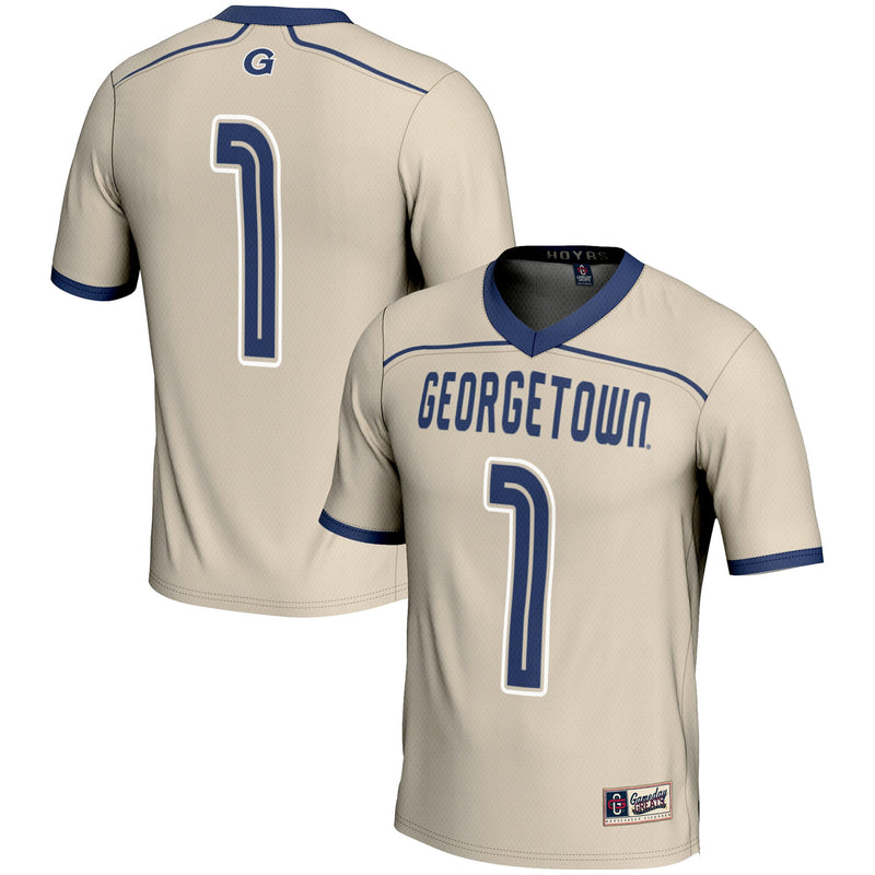 Georgetown Hoyas GameDay Greats #1 Lightweight Lacrosse Jersey - Gray