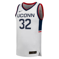#32 UConn Huskies Nike Replica Basketball Jersey - White