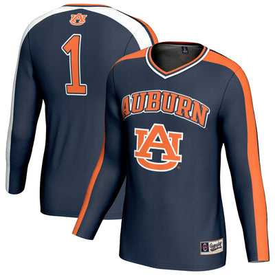 #1 Auburn Tigers GameDay Greats Lightweight Volleyball Fashion Jersey - Navy