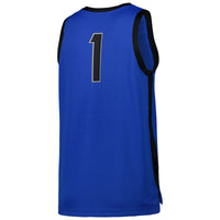 #1 Memphis Tigers Nike Replica Basketball Jersey - Blue