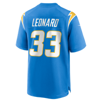 Los Angeles Chargers Deane Leonard Nike Powder Blue Game Player Jersey