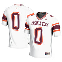 GameDay Greats #0 White Virginia Tech Hokies Football Jersey