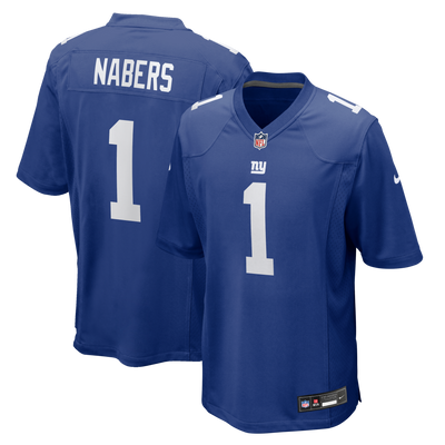 New York Giants Malik Nabers Nike Royal Player Game Jersey