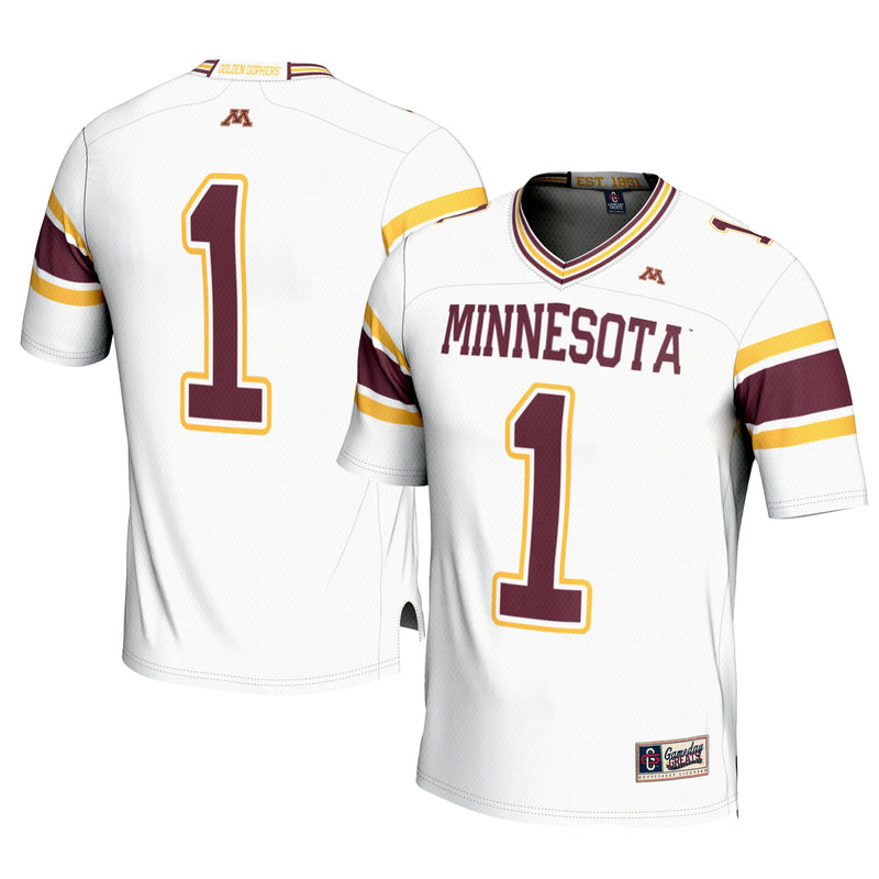#1 Minnesota Golden Gophers GameDay Greats Football Jersey – White