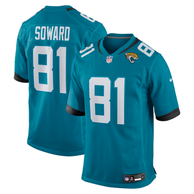 Jacksonville Jaguars R. Jay Soward Nike Teal Retired Player Team Game Jersey