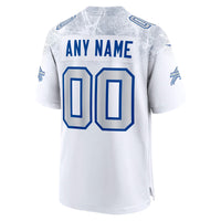 Buffalo Bills Nike White 2025 Rivalries Collection Custom Game Jersey