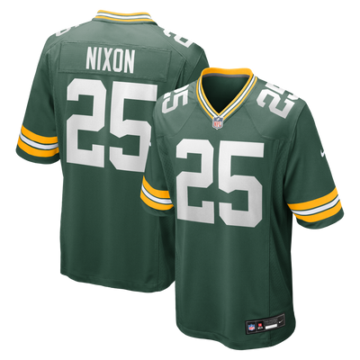 Green Bay Packers Keisean Nixon Nike Green Game Player Jersey