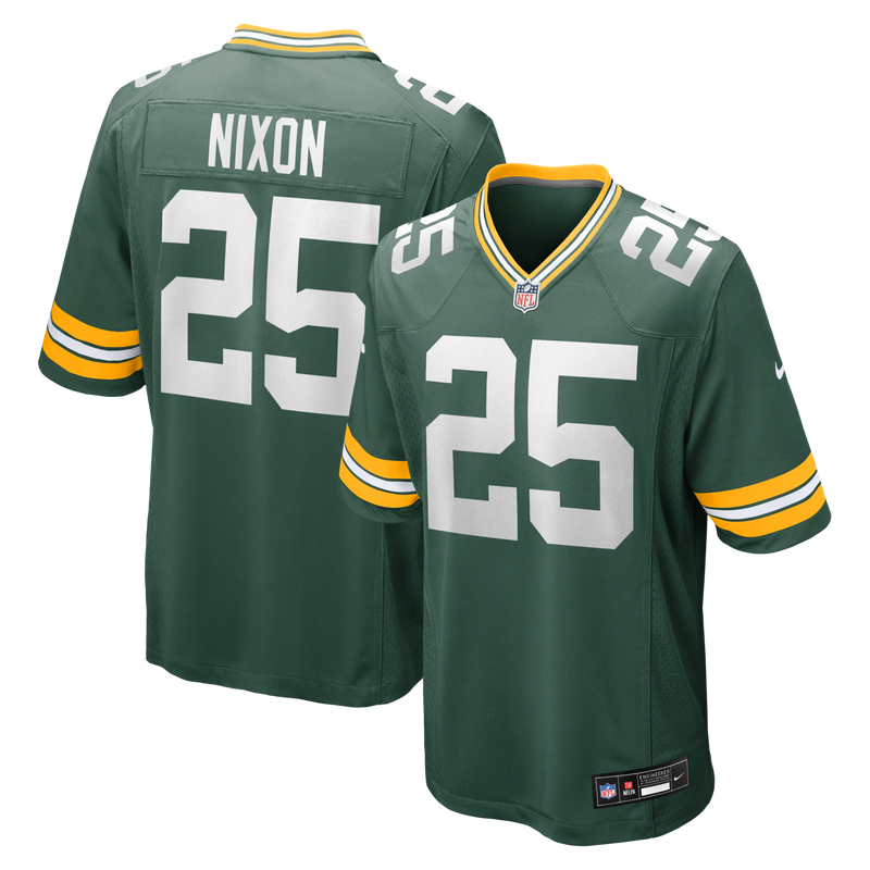 Green Bay Packers Keisean Nixon Nike Green Game Player Jersey