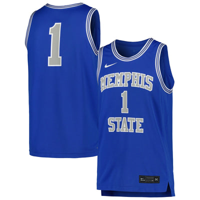 Nike Royal Memphis Tigers Replica Basketball Jersey