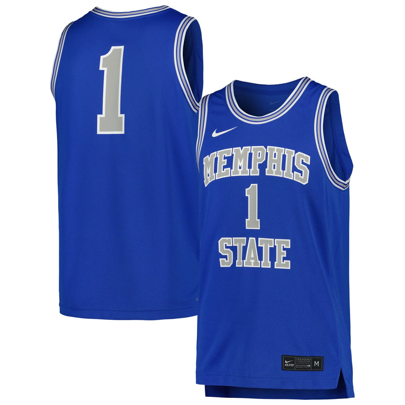 Nike Royal Memphis Tigers Replica Basketball Jersey