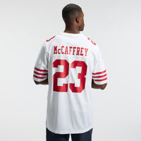 San Francisco 49ers Christian McCaffrey Nike White Game Player Jersey