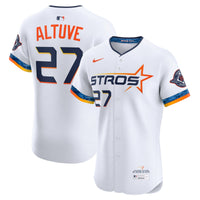 Houston Astros Jose Altuve Nike White 2025 City Connect Elite Player Jersey