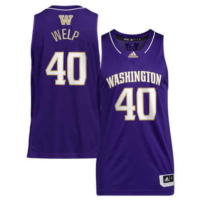 Chris Welp Washington Huskies adidas Retired Player Jersey - Purple