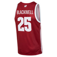 John Blackwell Wisconsin Badgers Under Armour Replica Basketball Jersey - Red