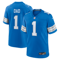 Detroit Lions Number 1 Dad Nike Blue Game Jersey