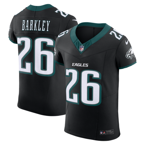 Philadelphia Eagles Saquon Barkley Nike Black Alternate Vapor F.U.S.E. Elite Jersey