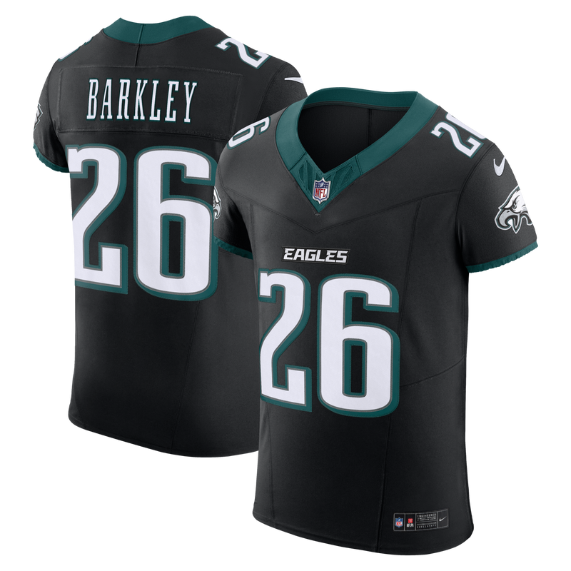 Philadelphia Eagles Saquon Barkley Nike Black Alternate Vapor F.U.S.E. Elite Jersey
