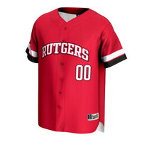 Rutgers Scarlet Knights GameDay Greats NIL Pick-A-Player Lightweight Baseball Jersey - Scarlet
