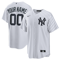 New York Yankees Nike White Home Stadium Custom Jersey