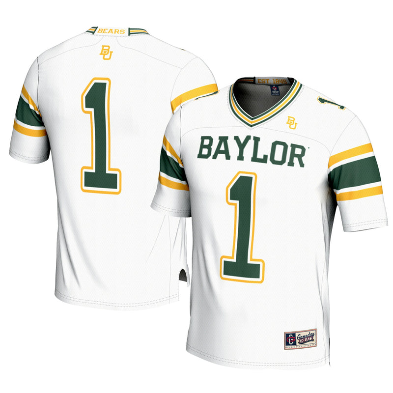 #1 Baylor Bears GameDay Greats Football Jersey - White