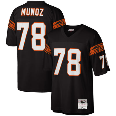 Cincinnati Bengals Anthony Muñoz Mitchell & Ness Black Legacy Replica Jersey
