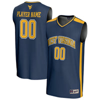 West Virginia Mountaineers GameDay Greats NIL Pick-A-Player Lightweight Basketball Fashion Jersey - Navy