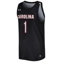 South Carolina Gamecocks Under Armour Replica Basketball Jersey - Black