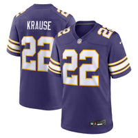 Minnesota Vikings Paul Krause Nike Purple Retired Player Alternate Game Jersey