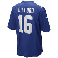 New York Giants Frank Gifford Nike Royal Game Retired Player Jersey